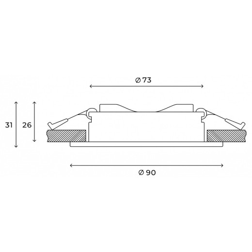 Встраиваемый светильник Hesby Lighting Harstad HSBL_0215