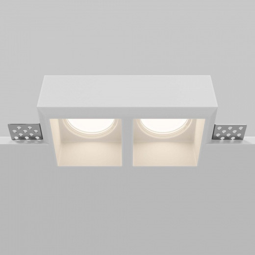 Встраиваемый светильник Maytoni Technical Gyps Modern DL131-GU10-02-W