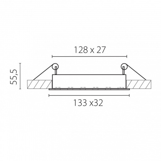 Встраиваемый светильник Lightstar Guarda 080246