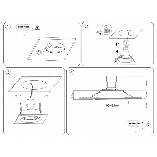 Встраиваемый светильник Ambrella Light TN TN102743