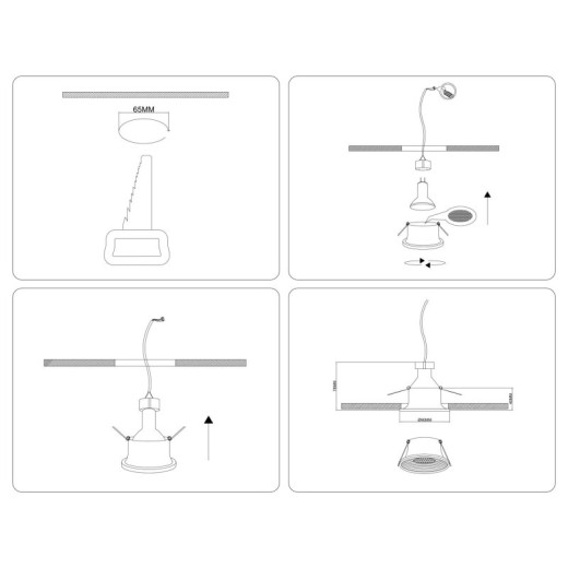 Встраиваемый светильник Ambrella Light TN TN102856