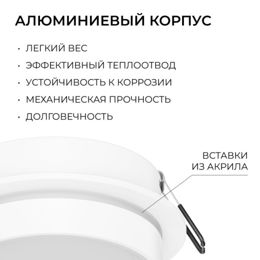 Встраиваемый светильник Apeyron Electrics  16-114