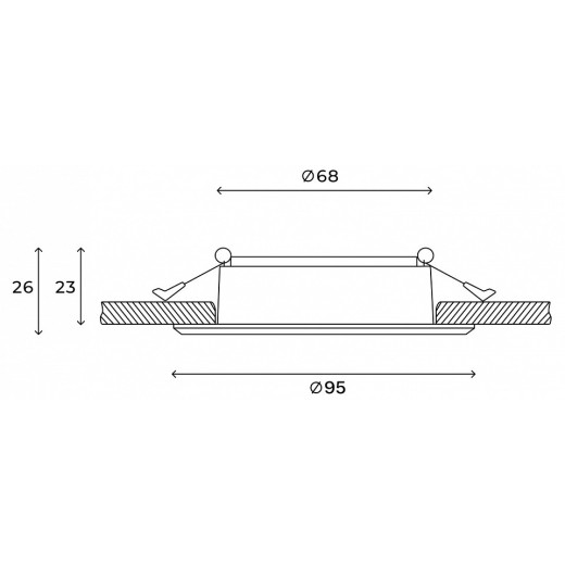 Встраиваемый светильник Hesby Lighting Helsingborg HSBL_0204