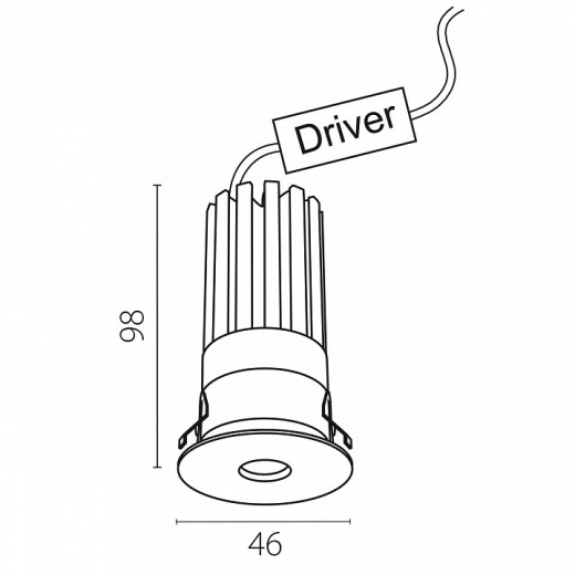 Встраиваемый светильник Lightstar Spira Slim 074336