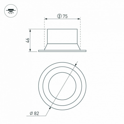 Встраиваемый светильник Arlight BREEZE 035609(1)