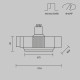 Встраиваемый светильник Maytoni Technical Нео DL138-GU10-B