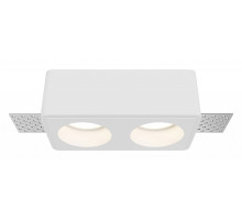 Встраиваемый светильник Maytoni Technical Gyps Modern DL123-GU10-02-W