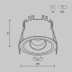 Встраиваемый светильник Maytoni Technical Омут Т DL128-10W4K-W