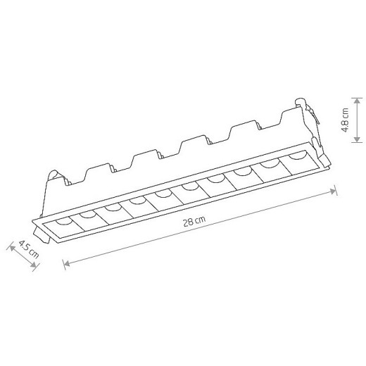 Встраиваемый светильник Nowodvorski Mini Led 10045