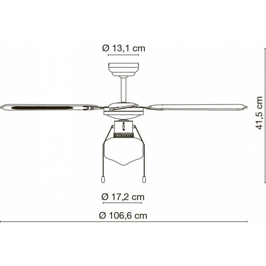 Светильник с вентилятором Globo Champion 0309CSW