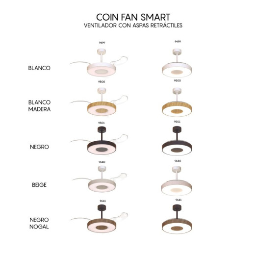 Светильник с вентилятором Mantra COIN FAN 9501