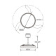 Светильник с вентилятором Mantra GLASS FAN 9525
