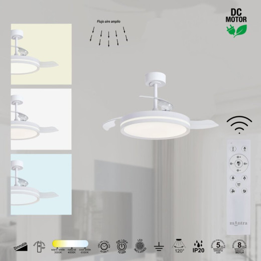 Светильник с вентилятором Mantra VILLENA 9549