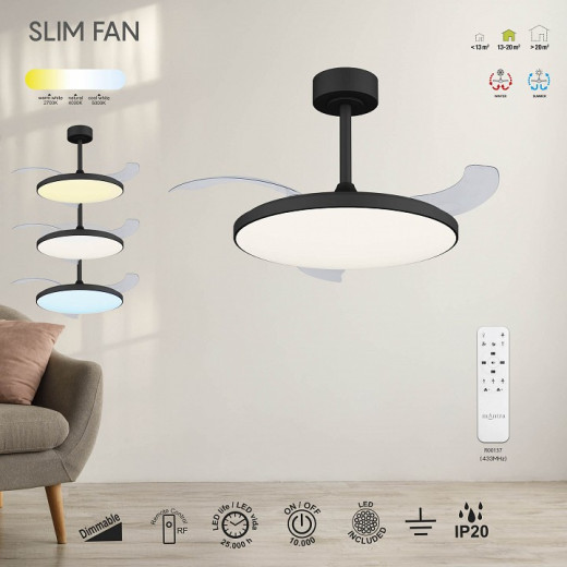 Светильник с вентилятором Mantra SLIM FAN 9055
