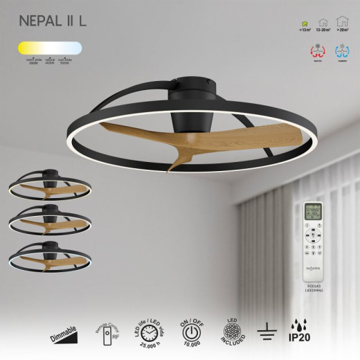 Светильник с вентилятором Mantra NEPAL 9487