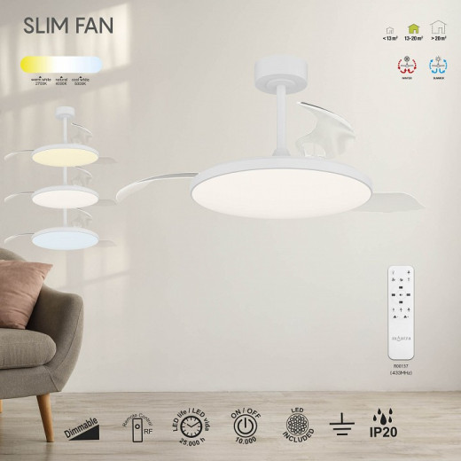 Светильник с вентилятором Mantra SLIM FAN 9006