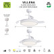 Светильник с вентилятором Mantra VILLENA 9549
