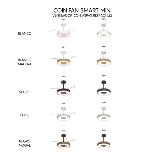 Светильник с вентилятором Mantra COIN FAN 9497