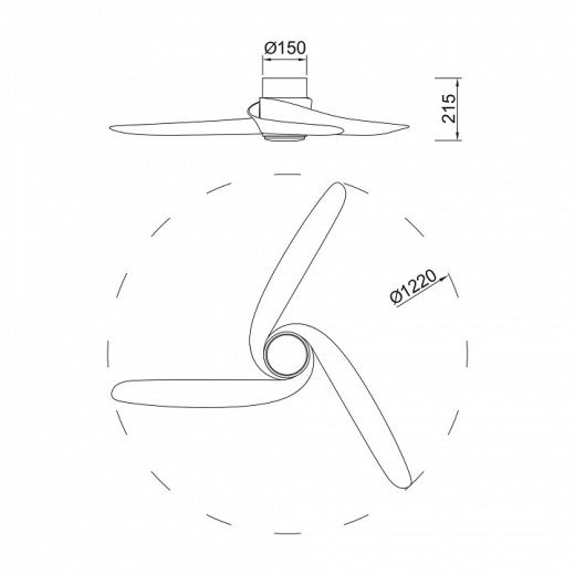 Светильник с вентилятором Mantra GROENLAND 9067