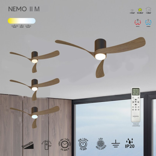 Светильник с вентилятором Mantra NEMO 9636