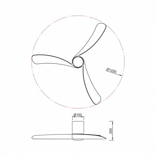 Светильник с вентилятором Mantra NEMO 9047