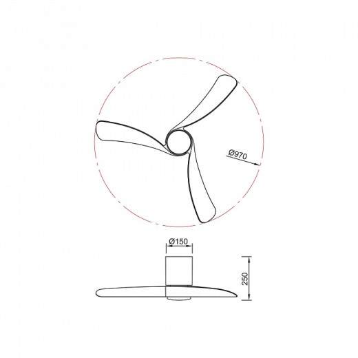 Светильник с вентилятором Mantra NEMO 9049