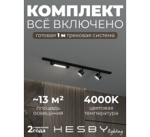 Комплект трековый Hesby Lighting Skylite №14 HSBL_kompl_S014_NI1B4K