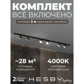 Комплект трековый Hesby Lighting Skylite №13 HSBL_kompl_S013_NI2B4K