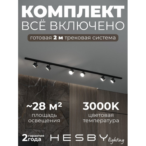 Комплект трековый Hesby Lighting Skylite №13 HSBL_kompl_S013_NI2B3K
