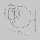 Накладной светильник Maytoni Technical Луна TR229-1-5W4K-B