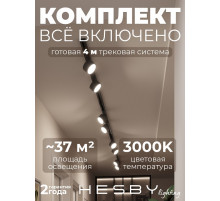 Комплект трековый Hesby Lighting Skylite №13 HSBL_kompl_S013_NI4B3K