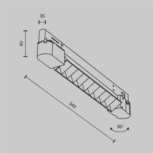 Накладной светильник Maytoni Technical Points TR195-3-10W4K-M-B(N)