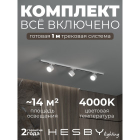 Комплект трековый Hesby Lighting Skylite №13 HSBL_kompl_S013_NI1W4K