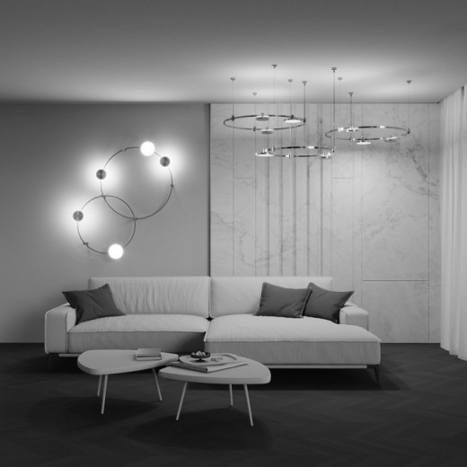 Накладной светильник Maytoni Plato TR152-1-7W4K-PT