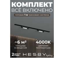Комплект трековый Hesby Lighting №1 однофазная накладная Skylite HSBL_kompl_S001_VI1B4K