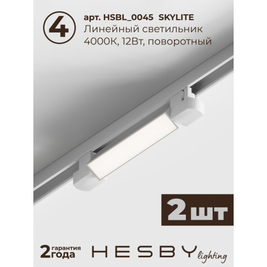 Комплект трековый Hesby Lighting №1 однофазная накладная Skylite HSBL_kompl_S001_VI1W4K