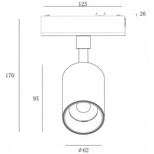 Светильник на штанге SWG PRO SLIM SL-SLIM-SPBL-20-CCT