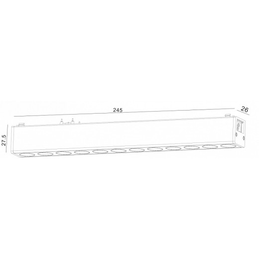 Накладной светильник SWG PRO SLIM DL-SLIM-DRWH-12-CCT