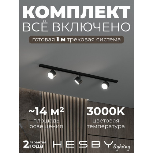 Комплект трековый Hesby Lighting Skylite №13 HSBL_kompl_S013_NI1B3K