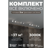 Комплект трековый Hesby Lighting Skylite №13 HSBL_kompl_S013_VI3W3K