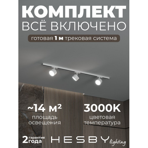 Комплект трековый Hesby Lighting Skylite №13 HSBL_kompl_S013_NI1W3K