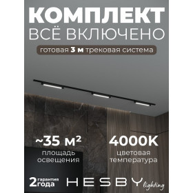 Комплект трековый Hesby Lighting Skylite №1 HSBL_kompl_S001_NI3B4K