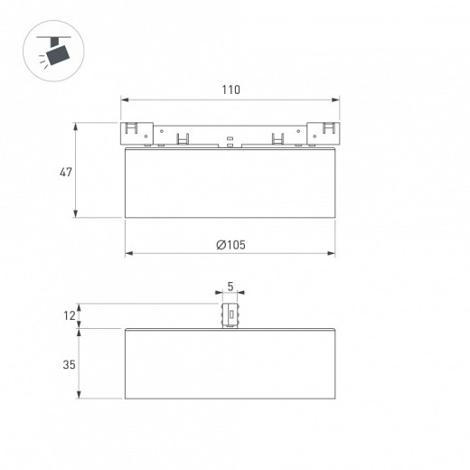 Накладной светильник Arlight MICROCOSM 051776