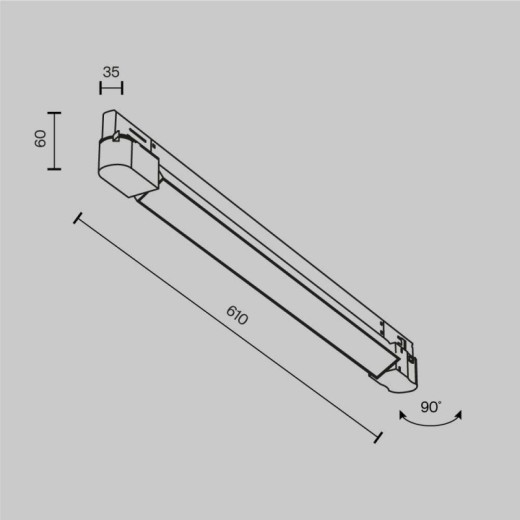 Накладной светильник Maytoni Technical Basis TR196-3-20W2.7K-B(N)