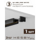 Комплект трековый Hesby Lighting Skylite №3 HSBL_kompl_S003_NI2B3K