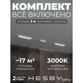 Комплект трековый Hesby Lighting Skylite №10 HSBL_kompl_S010_VI2W3K