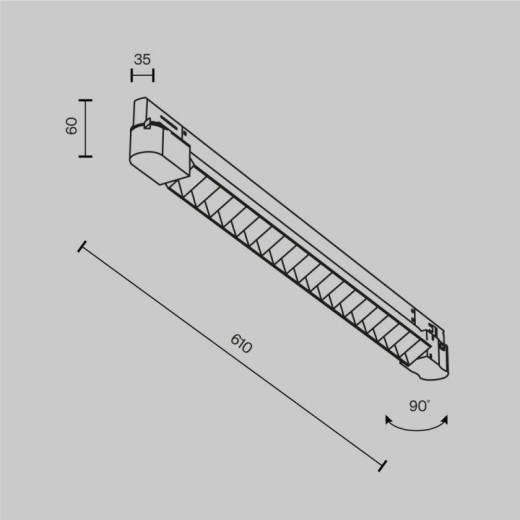 Накладной светильник Maytoni Technical Points TR195-3-20W4K-M-B(N)