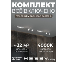 Комплект трековый Hesby Lighting Skylite №14 HSBL_kompl_S014_VI3W4K