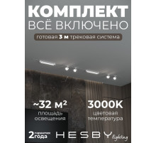 Комплект трековый Hesby Lighting Skylite №14 HSBL_kompl_S014_VI3W3K