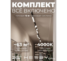 Комплект трековый Hesby Lighting Skylite №14 HSBL_kompl_S014_NI4B4K